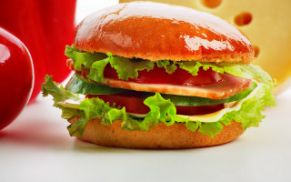 Sandwich lettuce tomato cheese apple - lettuce free wallpaper