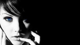 Gothic portrait blueeyes blackhair elegant - blue eye free wallpaper