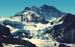 Snowy mountain range blue sky 11 - covered mountain free wallpaper