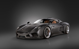 Black sports car brown leather - plasticien free wallpaper