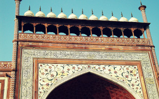 Ornate building clock mosaic architecture - top of its free wallpaper for desktop