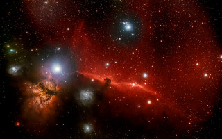 Star cluster sky space art - a few white dot free wallpaper