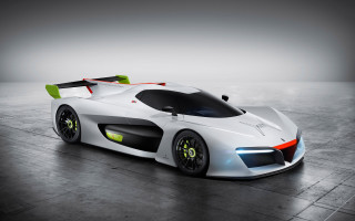 White sports car green accents 2 - xf iq4 free wallpaper