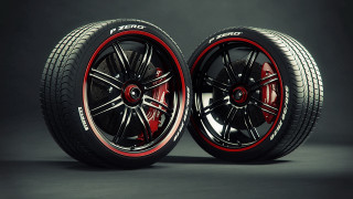 Black red wheels clock tower - derf free wallpaper