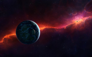 Space blackhole astronaut milkyway festival - a black hole in the center free wallpaper