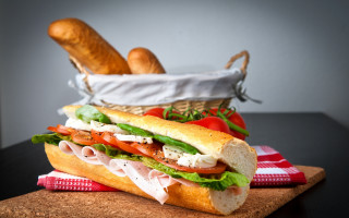 Sandwich meat tomatoes lettuce cheese 2 - meat free wallpaper
