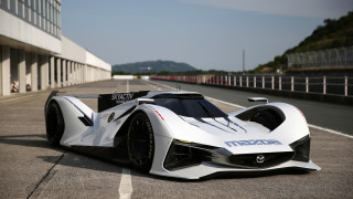 White sports car parked road - aimitsu free wallpaper
