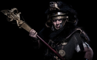 Primitivism helmet man sword bird - a man in a helmet holding free wallpaper