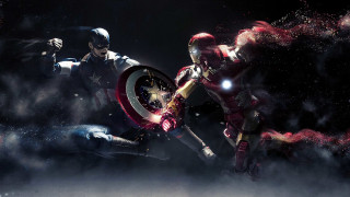 Airborne couple motorcycle astronaut galaxy - marvel comic free wallpaper