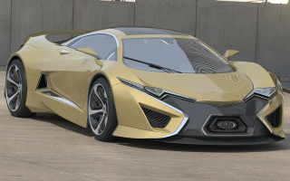 Yellow sports car parking lot 22 - unreal engine 5 quality free wallpaper