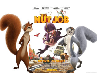 Nut job squirrel standing front - a movie poster free wallpaper