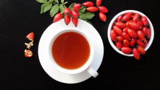 Tea chili leaves flower berries - hot free wallpaper