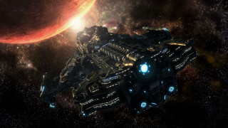 Sci fi spaceship red planet 2 - a sci free wallpaper
