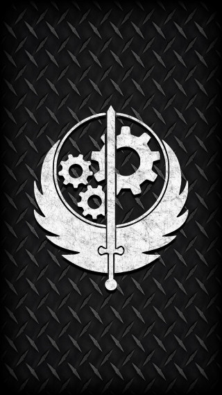 Black white logo gears image - gear free wallpaper