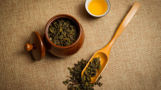 Wooden spoon tea cup fence - cao zhibai free wallpaper