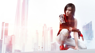 Eve ryder cityscape red top 2 - skyscraper free wallpaper