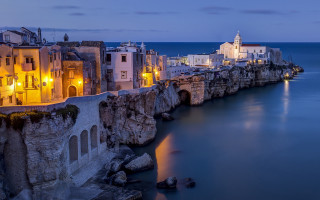 City water night clock tower - beautiful landscape free wallpaper