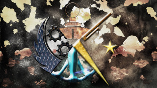 Painting star artistic abstract colorful - a gold star free wallpaper