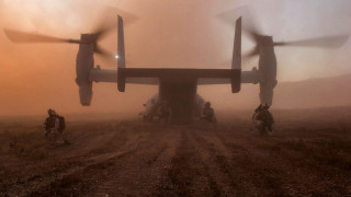 Military plane foggy sunset silhouette - a large military plane free wallpaper