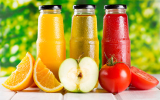 Fruits vegetables green background food - a table free wallpaper
