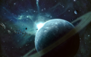 Space planet stars background moon - a picture of a planet free wallpaper
