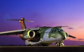 Military plane runway dusk purple - a purple sky in the background free wallpaper