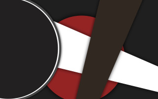 Black white circle red white - circle free wallpaper