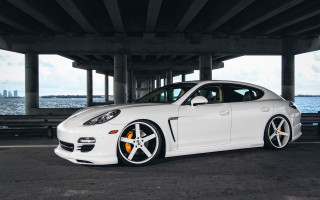 White car bridge ocean bench - anthony s waters free wallpaper