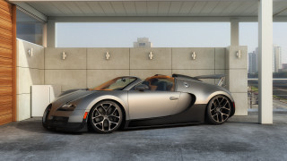Silver sports car garage wooden - silver free wallpaper