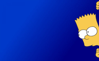 Cartoon character pointing blue background - his finger free wallpaper