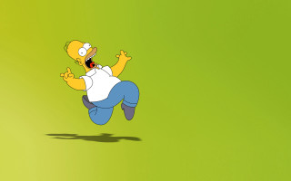 Cartoon running air arms out - a screenshot free wallpaper