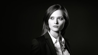 Woman suit tie blackwhite promotional - arbeitsrat für kunst free wallpaper