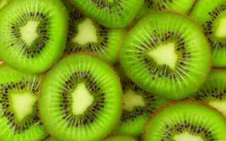 Kiwi sliced pattern green nature - conceptual art free wallpaper for desktop