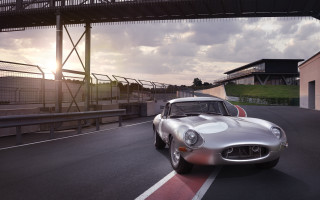 Silver sports car bridge sunset - sunset free wallpaper
