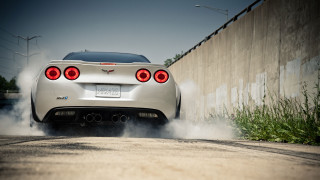White car smoke street tilt - a street next free wallpaper