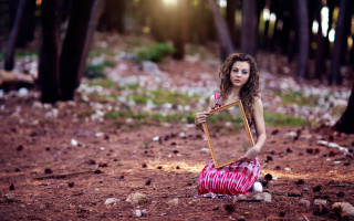 Pink dress mirror forest surreal - a surrealist painting free wallpaper