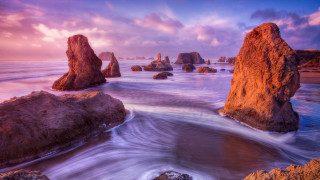 Beach rocks water cloudy sky 10 - rock and water free wallpaper