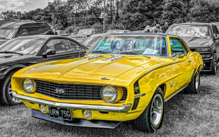Yellow car parking lot black - a parking lot next free wallpaper