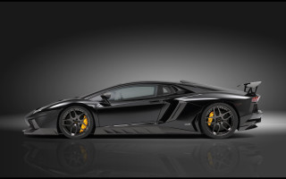 Black sports car yellow wheels 3 - black background free wallpaper for desktop