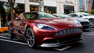 Red car parked next to 2 - matte finish free wallpaper for desktop