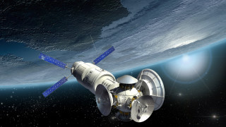 Space station satellite planet aurora 2 - distant free wallpaper