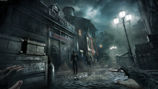 Person holding gun dark alley - a dark alley free wallpaper