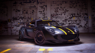 Sports car yellow stripe matte - a wall behind free wallpaper