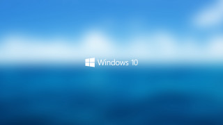 Blue sky clouds windows10 ocean - purism free wallpaper