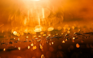 Blurry autumn fire orange background - bruce munro free wallpaper