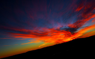 Sunset red cloud mountain blue - elbridge ayer burbank free wallpaper