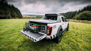 Truck toolbox field forest sky - hard surface free wallpaper