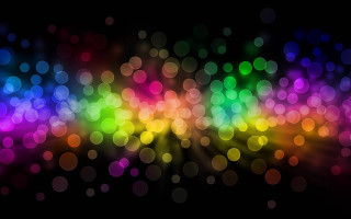 Blurry colorful bokeh city lights - a blurry image free wallpaper