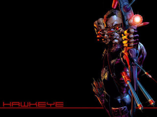 Man holding bow arrow hawkeye - andrew robinson free wallpaper