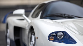 White blue sports car street - delaunay free wallpaper
